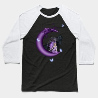 Fairy on the moon Baseball T-Shirt